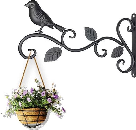 Wandhangers voor Bloempotten en Hangmanden– Metalen Vogelontwerp – Geschikt voor Binnen en Buiten