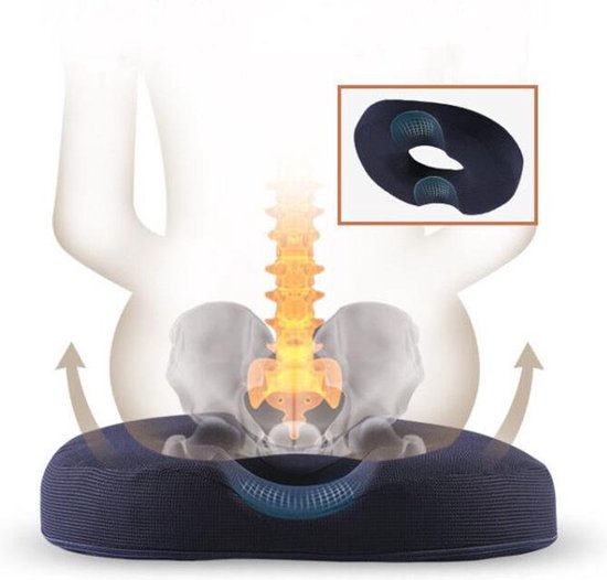 TDR Orthopedisch Traagschuim Ringkussen - Donut Zitkussen