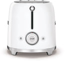SMEG TSF02WHEU Broodrooster - 4 Sneden - 2 Lange Sleuven - 1500W - 6 Bruiningsstanden - Ontdooifunctie, Opwarmfunctie & Bagelfunctie - '50s Style - Wit