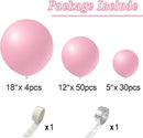 86-delige Macaron Ballonnenset -Ballonnenboog- Feest/ Party-Verjaardag-jubileum-Decoratie-lichtroze
