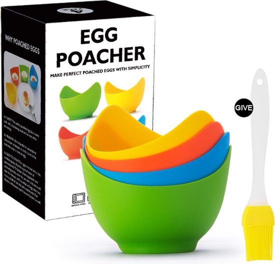 BPA-vrije Ei Pocheerder - 5-delige Siliconen Set