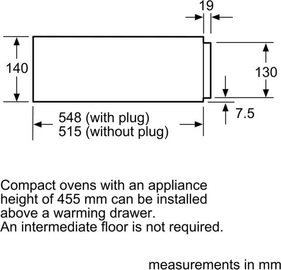 Siemens BI630CNS1 lade warmhoudlade