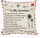 TDR Sierkussensloop 45x45 cm - 'To my grandson'