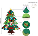 Vilten kerstboom set - DIY kerstdecoratie - 32 stuks - groen - vilt