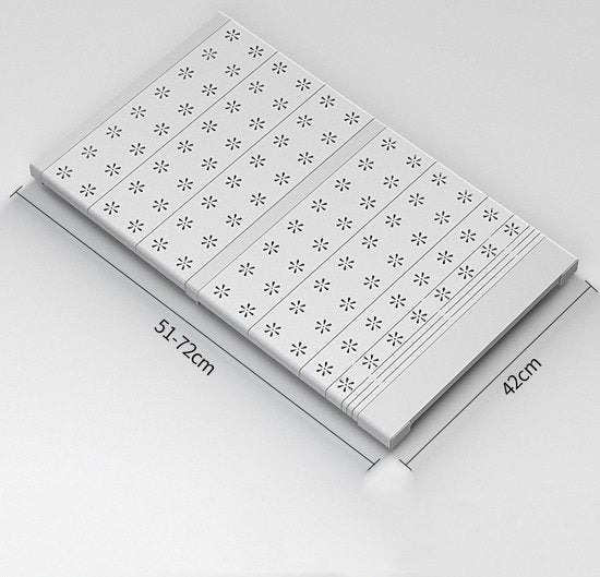 Verstelbaar legplank voor kasten - Uitschuifbaar van 51 tot