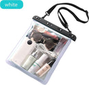 Multifunctionele waterdichte ipad en Telefoon tas met één schouderriem-Waterdicht tot 30 meter-wit 25*23CM