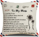 TDR - Sierkussensloop - 45x45 cm  - leuk als cadeau voor dochter naar moeder -  leuk voor moederdag -  "To my mom"