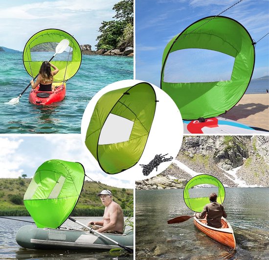 TDR Opvouwbaar Kajak Zeil Groen ⌀108 cm
