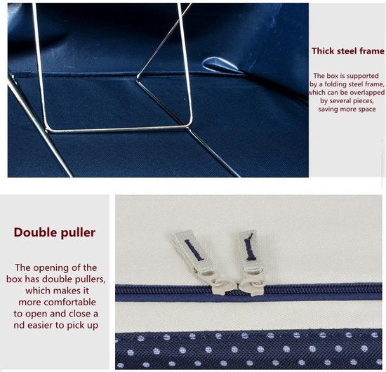 TDR Opbergtas met Deksel - Oxford Stof - 72L - Marineblauw