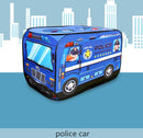 TDR-Kinder auto tent -speelhuistent- opvouwbare tent - Politiewagen 112*70*75CM