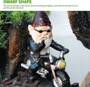 Tuinkabouter motorfiets dwerg - waterdicht tuindecoratie - grappige motorcadeaus - balkondecoratie