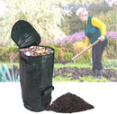 TDR-compostzak met grote capaciteit voor tuin - 45 x 45 x 80 cm - 162 Liter - donkergroen
