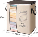 3stuks Multifunctionele Opbergzak voor Dekbedden en Kleding - Duurzame Niet-Geweven Stof - Beige - 45x28x49 cm
