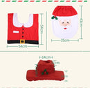 4-delige Kerstdecoratieset voor het Toilet-Toiletdecoratie m