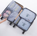 7 delige koffer organizer set- superlichte Packing Cubes-grijs
