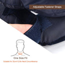 Opblaasbaar Nekpijn Kussen – Ergonomisch Nekkussen van Zacht Fleece – Neksteun & Nekstretcher – Verlicht Nek- en Schouderpijn – Blauw