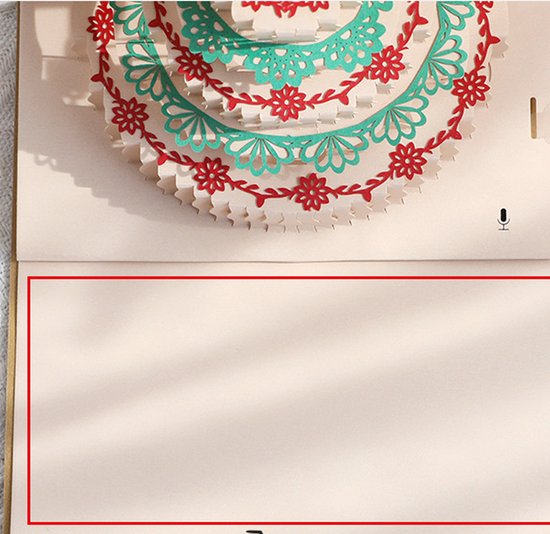 3D Verjaardagskaart met Licht- en Kaarseffecten - 15x15cm