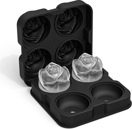 Siliconen ijsblokjesvorm - Rozen ijsbal Maker met Deksel