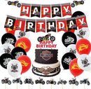 46 delig - verjaardagset - Thema: Motor Harley Davidson - Versiering voor feestjes, verjaardag - feestdecoratie