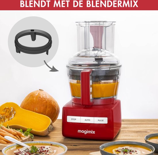 Magimix CS 5200 XL - Foodprocessor - Citruspers - Blokjes & staafjes kit - Rood