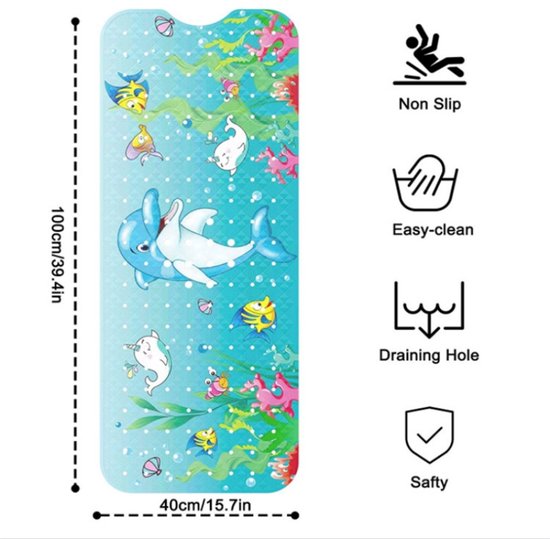 Antislip Douchemat met Zuignappen – Badmat voor Badkamer – V