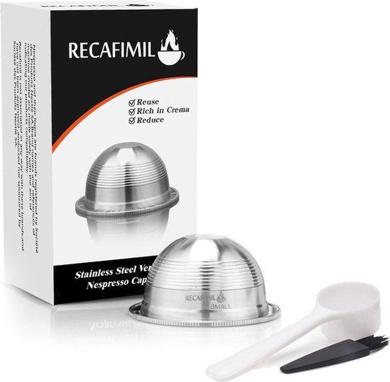 3x Herbruikbare Nespresso Vertuo Koffie Capsules