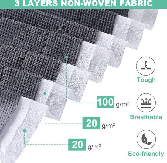 4x Opbergtas voor Kleding/Dekbed - 50L - Grijs