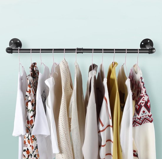 Industriële Metalen Kledingrekken - Draagvermogen 30 kg - Zw