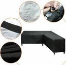 Premium Waterdichte Hoekbankhoes - 210D Oxford Stof, UV-bestendig, Sneeuw- en Winddicht - Geschikt voor Buitenmeubilair - 222 x 286 x 82 cm