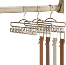 3x Ruimtebesparende Roestvrijstalen Kledinghangers met 8 Hak