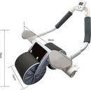 Buikspiertrainer Thuis - Complete Set met Ab Roller en Kniem