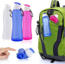 2 Stuks opvouwbare draagbare waterfles met karabijnhaak - du