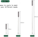 3-in-1 telescoopsteel met plumeau, lamellen- en chenillekop