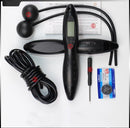 Complete Digitale Springtouw | Verstelbaar incl. verzwaarde TPE ballen | Digitaal | Automatisch Elektronisch Teller | Springtouw voor Bokstraining - Workout - Fitness – Gewichtsverlies | Indoor en Outdoor | Zwart