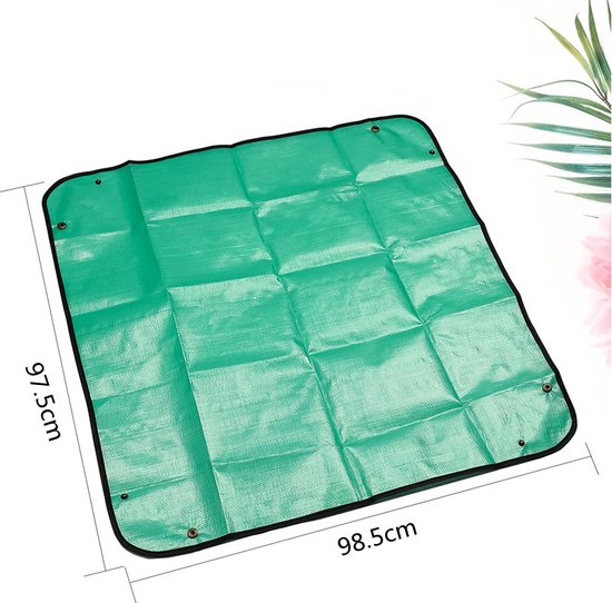 PE Plantenonderzetter-Onderlegger te gebruiken bij het zaaien- 98.5*98.5cm-groen