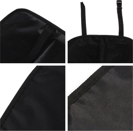 TDR-Autostoelbeschermer - Autostoelhoes – Voorstoelbeschermer – Kick Mat - Stoelhoes -zwart