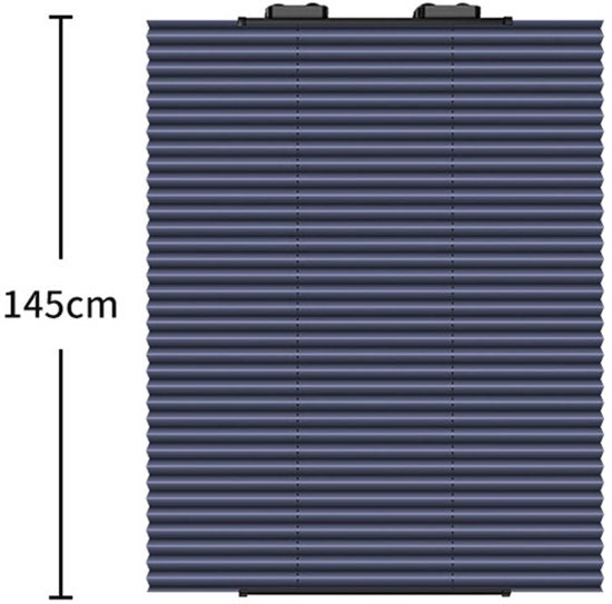 Automatisch zonnescherm voorruit 65cm - warmte-isolatie