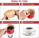 Opvouwbare siliconen koffie filter rood