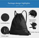 Waterdichte 55L rugzak met trekkoord - Zwart