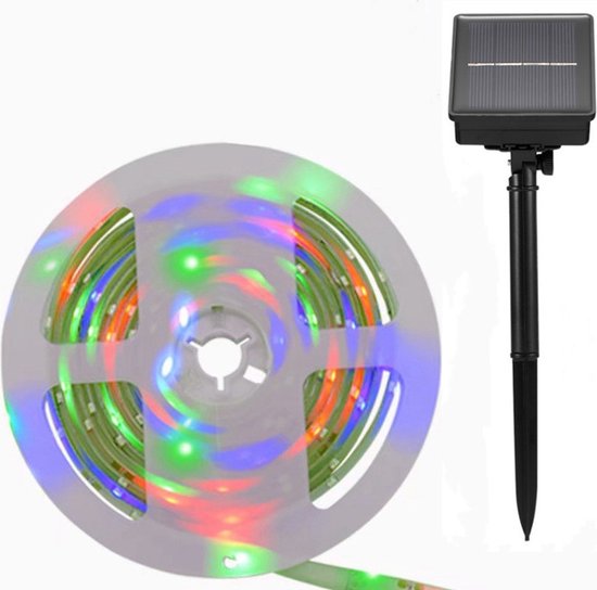 3m waterdichte RGBW solar LED lichtstrip - buiten - inkortba