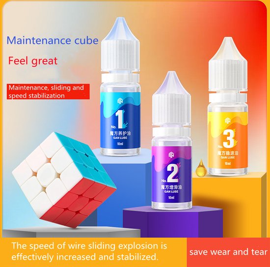 GAN Speed Cube Smeermiddel Set V1, V2 & V3