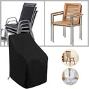 TDR - Waterdichte Stoelhoes - Tuinstoel hoes - Voor buiten  in de tuin, balkon of terras -  Regen- En Sneeuwbeschermingshoes - 64 x 64 x 120/70 CM - Zwart