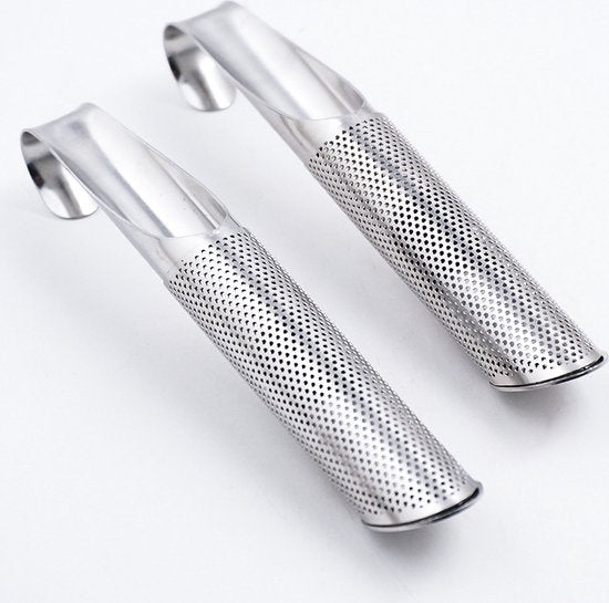 2stukks RVS theefilter -thee ei-ophangbaar-zilver