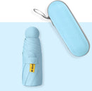 TDR--Opvouwbare Paraplu -Windproof-Zonbescherming Anti-Uv UPF50 + met gratis Reisetui-hemelsblauw