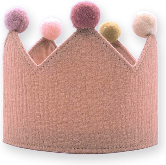 Verjaardagskroon - Koninklijke Kroon 1-9 jaar - Roze