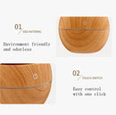 Luchtbevochtiger met Aromatherapie en LED, Licht Houtskleur