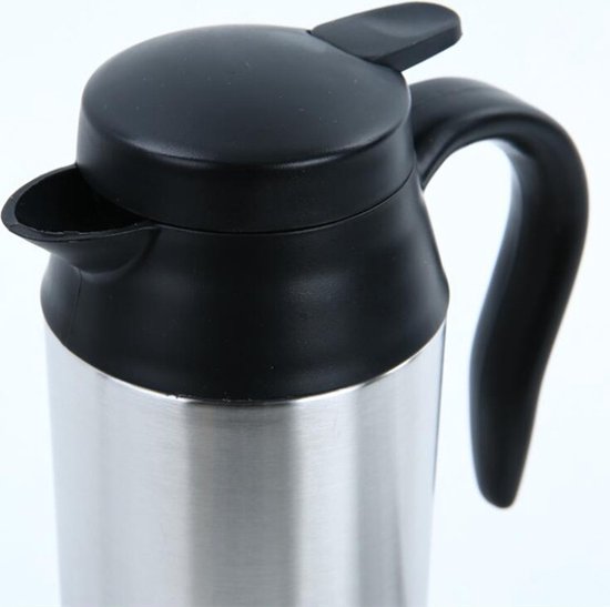 750 ml RVS auto waterkoker - 12V sigarettenaansteker