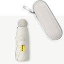 Opvouwbare Paraplu -Windproof-Zonbescherming Anti-Uv UPF50 + met gratis Reisetui-wit