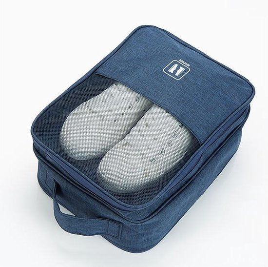 TDR - schoenen opbergtas - multifunctionele - draagbare opslag - schoenentas -Geschikt tot schoenmaat 45.5 -Marineblauw