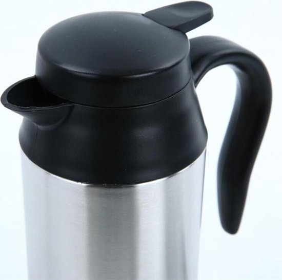 TDR - 750 ml auto waterkoker roestvrij staal 24 V sigarettenaansteker reiswaterkoker voor water en koffie